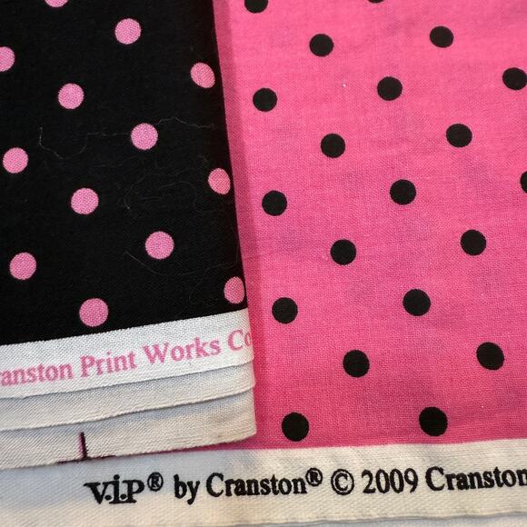Skull print/Polka dot 100% cotton Fabric lot 8+ yards total 42-44 in wide - Picture 5 of 6